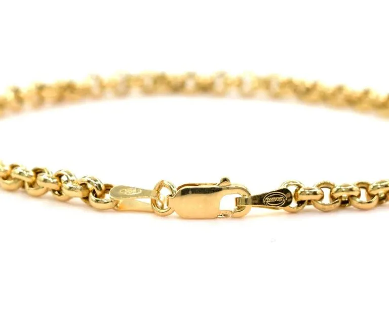 Pulsera Oro Amarillo 18k. 18 cm.