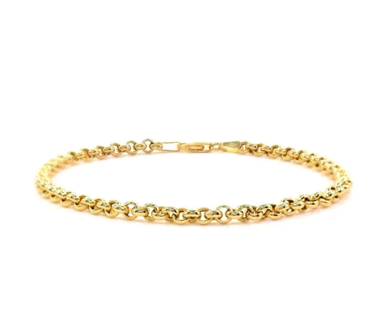 Pulsera Oro Amarillo 18k. 18 cm.