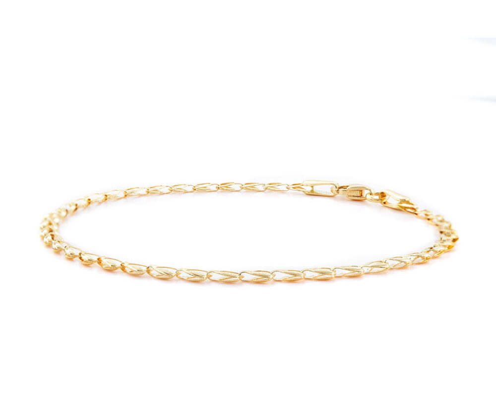 Pulsera Loyalty Oro Amarillo 18k Largo: 18 cm; 1.5 g