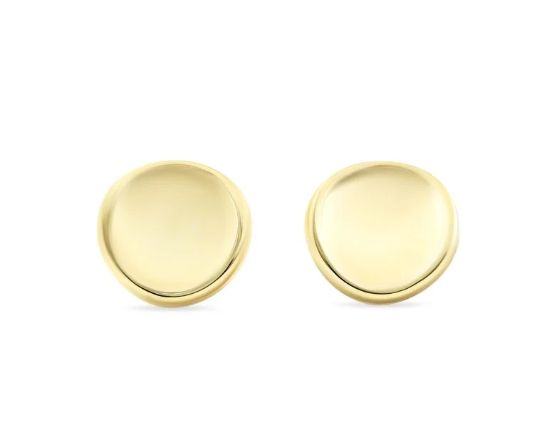 Aros Ondula Oro Amarillo 18k Tamaño: 1.5 cm. 1.86 gr.