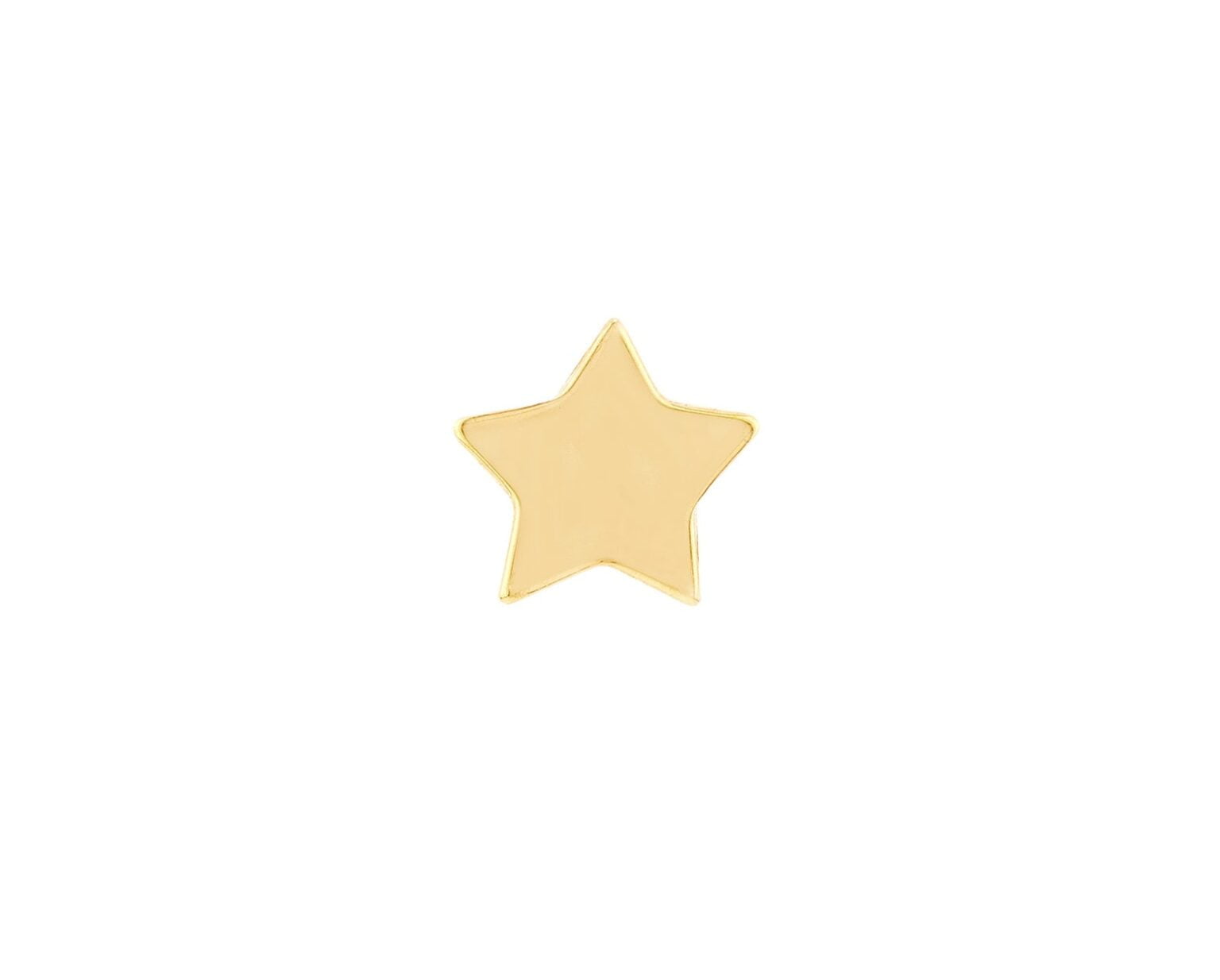 Oro Amarillo 14k Aros Tersa Stars