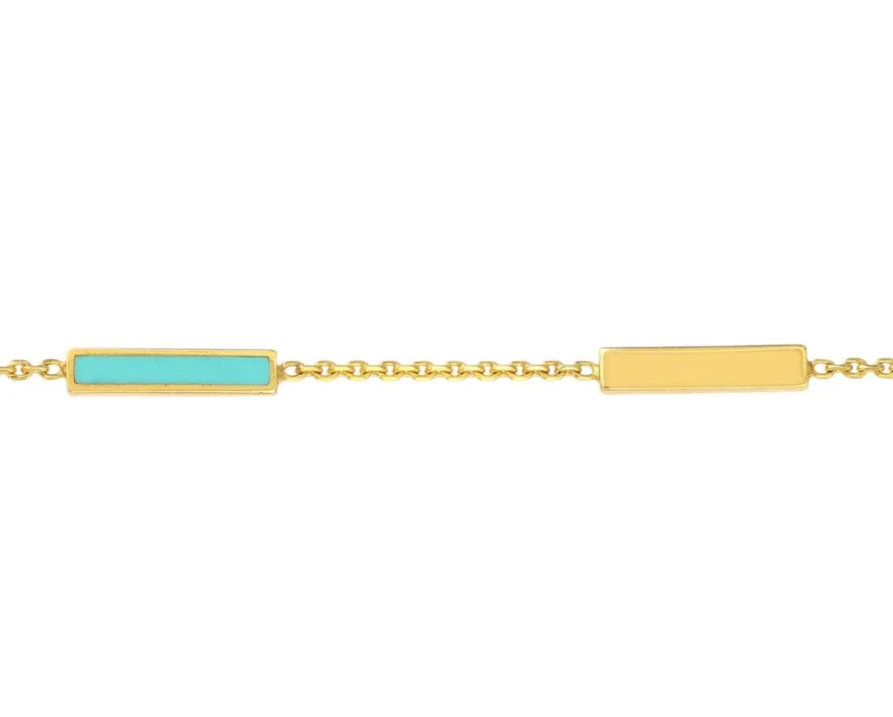 Pulsera Boho Amarillo 14k y mostacillas